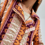 Evie Jacket Pearl with lively fringed design and versatile style
