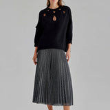 ROMI CUT-OUT SWEATER