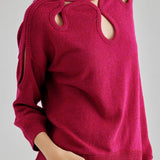 ROMI CUT-OUT SWEATER