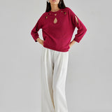 ROMI CUT-OUT SWEATER