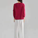 ROMI CUT-OUT SWEATER