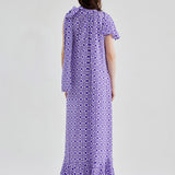 CAROLINE SILK PRINTED DRESS