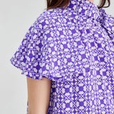 CAROLINE SILK PRINTED DRESS