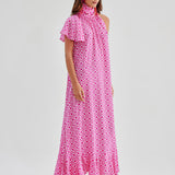 CAROLINE SILK PRINTED DRESS