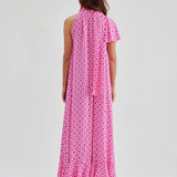 CAROLINE SILK PRINTED DRESS