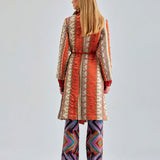 High-quality fabric Evie Jacket Coral adding a bold fashion touch