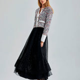 Colorful Mireia Jacket with fresh white finish at the cuffs for added contrast