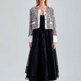 Stylish Mireia Jacket crafted from premium polyester, pan, and lurex blend