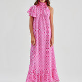 CAROLINE SILK PRINTED DRESS